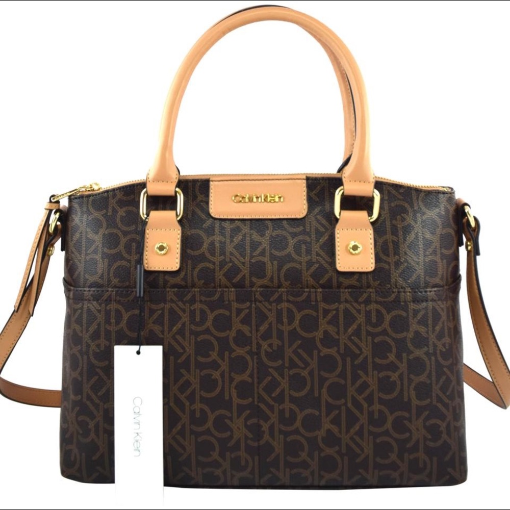 Calvin Klein Hudson Monogram Satchel